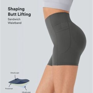 Halara UltraSculpt High Waist Scrunch Butt Lifting & Tummy Control 3” Inseam Lg.